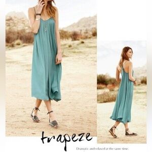 Banana Republic Teal Trapeze Dress